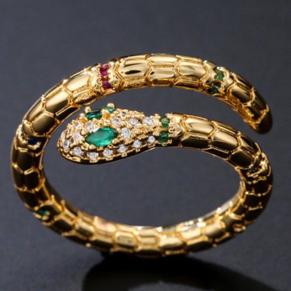 Fashion Gold Color Snake Ring For Women LX1077082 - Picture 5 of 5